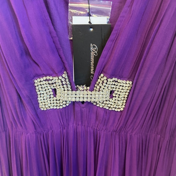 diamond for eden luxury dress, purple long dress - Picture 3 of 7